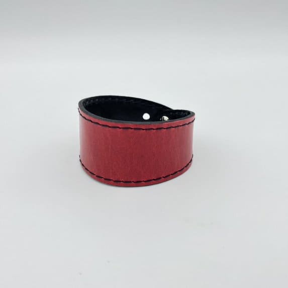 Bracelet Ovale - Rouge et noir